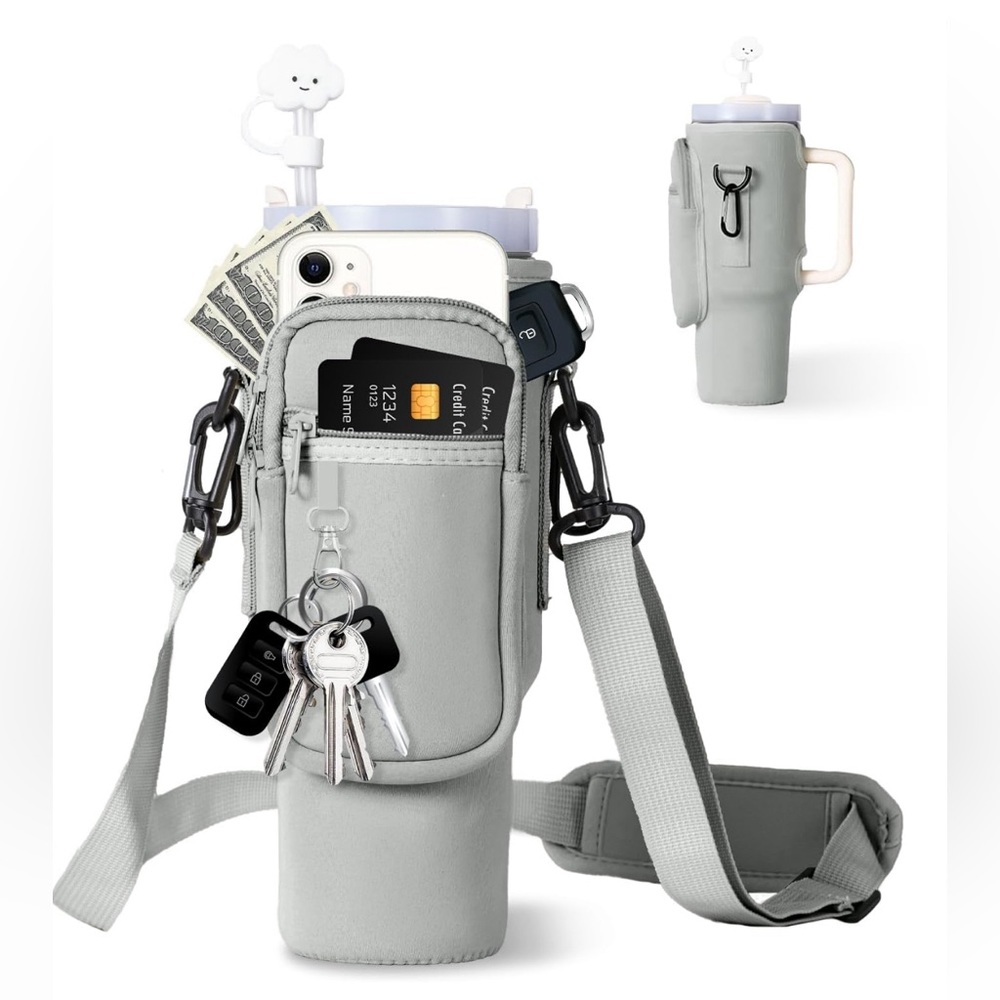Stanley water bottle holder with phone pocket